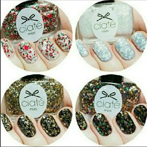 Ciaté LONDON Candy Cane House mini polishes